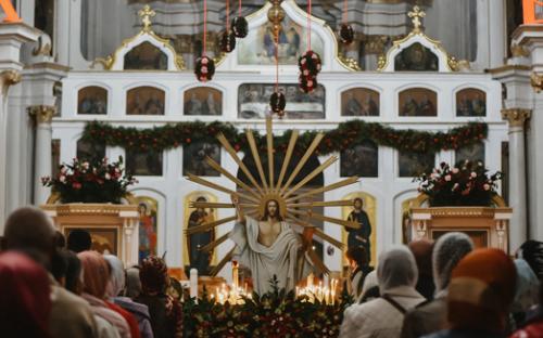 Светлое Христово Воскресение встретили на приходе Троицкого собора фото 1