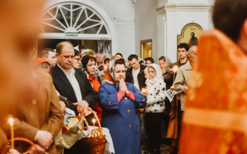 Светлое Христово Воскресение встретили на приходе Троицкого собора фото 65