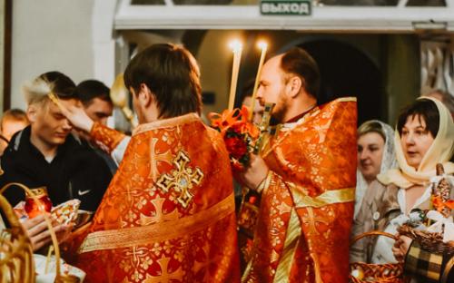 Светлое Христово Воскресение встретили на приходе Троицкого собора фото 69