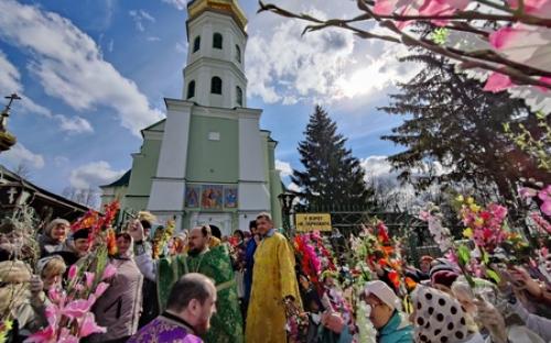 Вербное воскресенье на приходе Троицкого собора г. Слонима