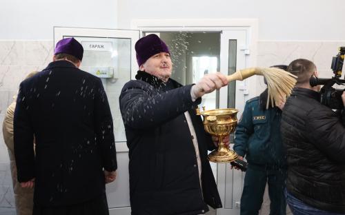 В Дятлово торжественно открыли здание районного отдела МЧС фото 10